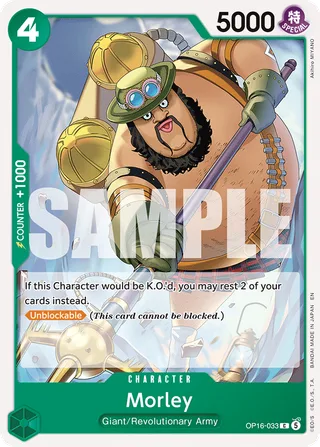 Morley #OP16-033 · The Time of Battle Release Event Cards One Piece card