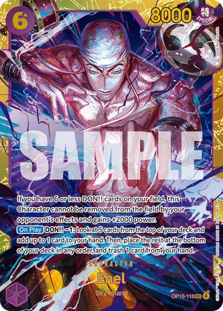 Enel #OP15-118 · Adventure on Kami's Island One Piece card