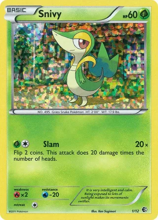 Snivy #1 · McDonald's Collection 2011 Pokémon card