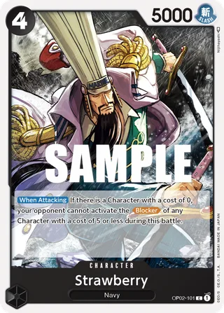 Strawberry #OP02-101 · Paramount War Pre-Release Cards One Piece card