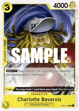 Charlotte Bavarois #OP04-106 · Kingdoms of Intrigue Pre-Release Cards One Piece card