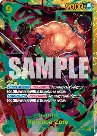 Roronoa Zoro (Reprint) #OP06-118-reprint · Premium Booster -The Best- Vol. 2 One Piece card