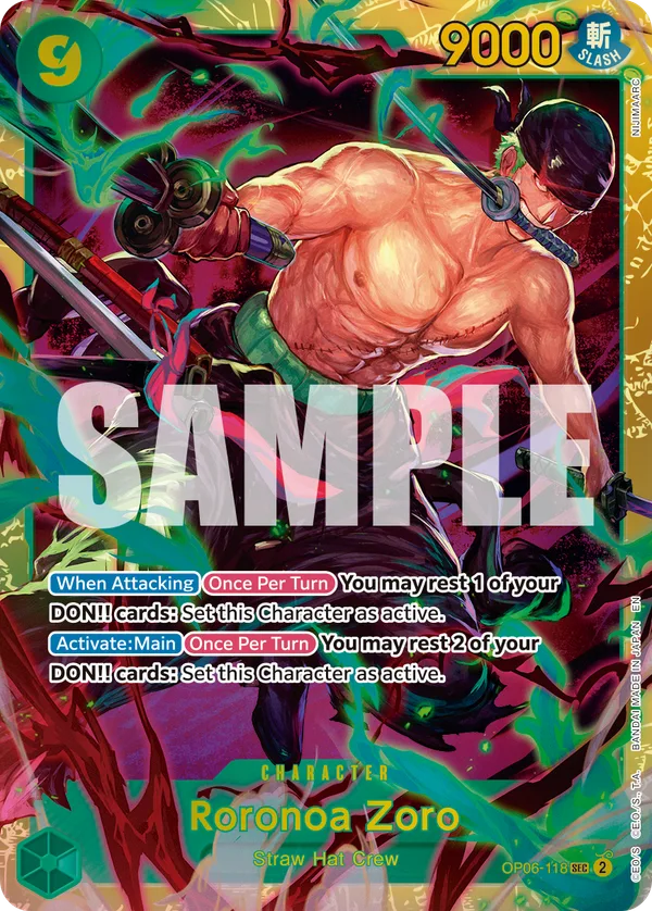 Roronoa Zoro (Reprint) full card art