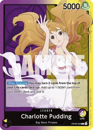 Charlotte Pudding #OP08-058 · Two Legends One Piece card