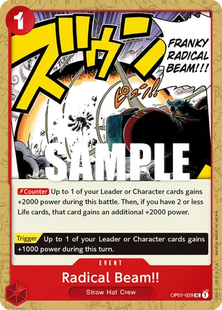 Radical Beam!! #OP01-029 · Romance Dawn One Piece card