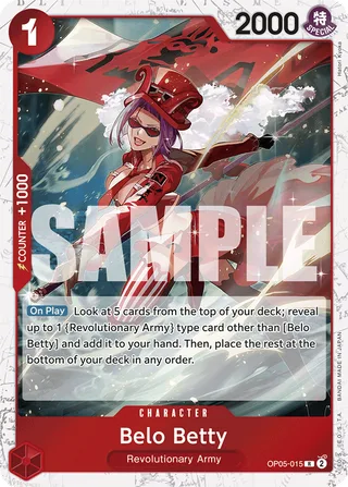 Belo Betty (Full Art) #OP05-015-full-art · Premium Booster -The Best- One Piece card
