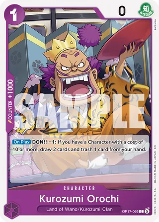 Kurozumi Orochi #OP17-066 · The World's Strongest Warriors One Piece card