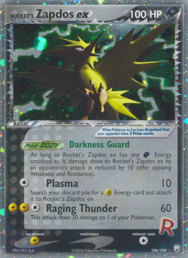 Rocket's Zapdos ex full card art