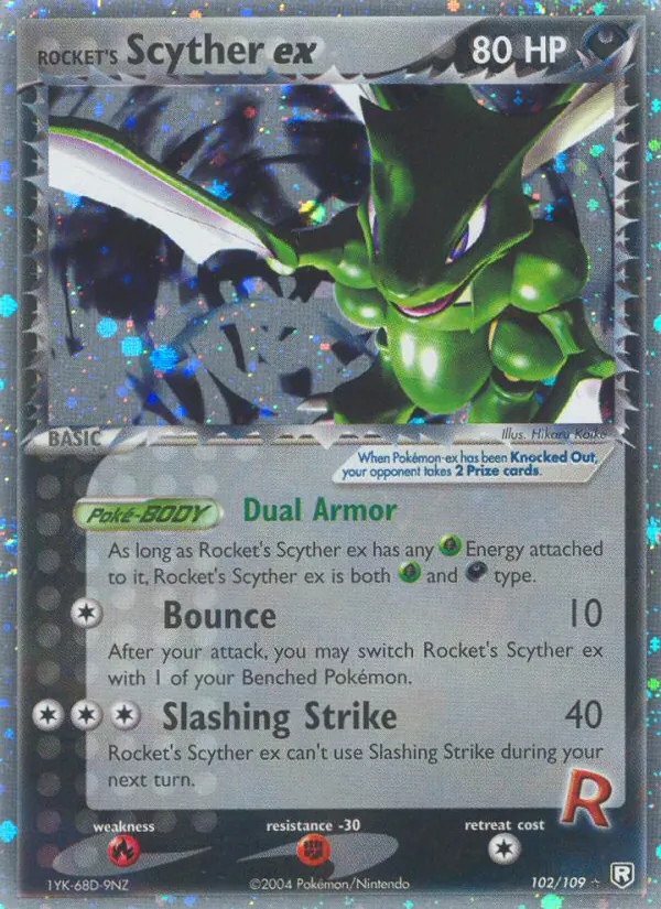 Rocket's Scyther ex full card art
