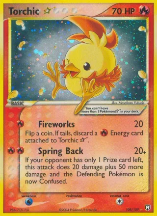 Torchic ☆ #108 · Team Rocket Returns Pokémon card