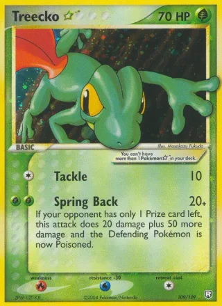 Treecko ☆ #109 · Team Rocket Returns Pokémon card