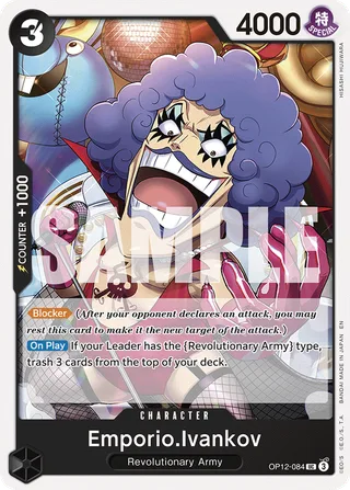 Emporio.Ivankov #OP12-084 · Legacy of the Master One Piece card