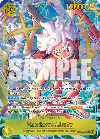 Monkey.D.Luffy (SP) #EB04-061-sp · The World's Strongest Warriors One Piece card