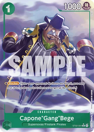 Capone"Gang"Bege (Premium Card Collection -Best Selection Vol. 2-) #ST02-004-premium-card-collection-best-selection-vol-2 · One Piece Promotion Cards One Piece card