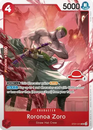 Roronoa Zoro (Luffy Deck) #ST21-015-luffy-deck · Learn Together Deck Set One Piece card