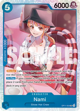 Nami #OP11-054 · A Fist of Divine Speed One Piece card