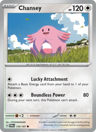Chansey #133 · Twilight Masquerade Pokémon card