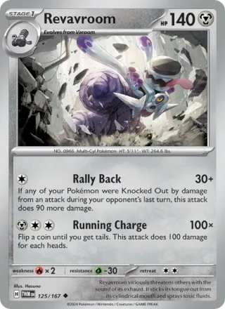 Revavroom #125 · Twilight Masquerade Pokémon card