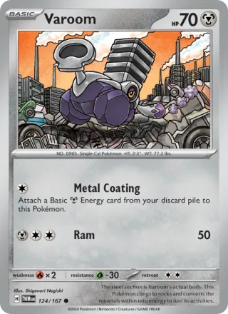 Varoom #124 · Twilight Masquerade Pokémon card