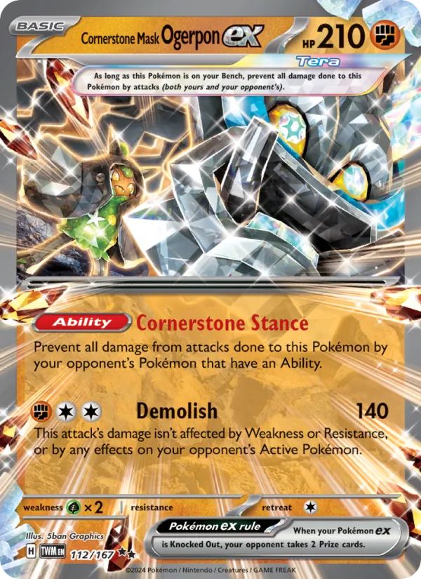 Cornerstone Mask Ogerpon ex full card art