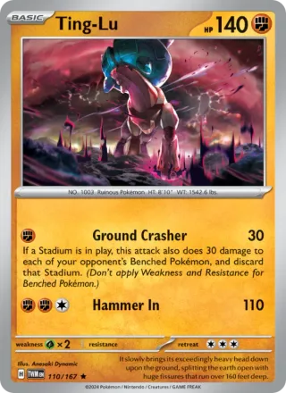 Ting-Lu #110 · Twilight Masquerade Pokémon card