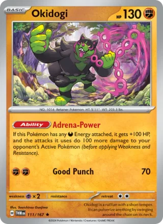 Okidogi #111 · Twilight Masquerade Pokémon card
