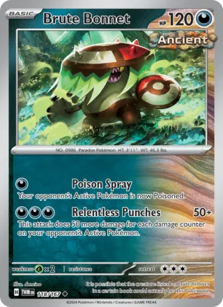 Brute Bonnet #118 · Twilight Masquerade Pokémon card