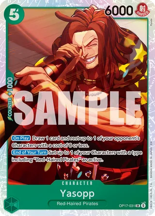 Yasopp #OP17-031 · The World's Strongest Warriors One Piece card