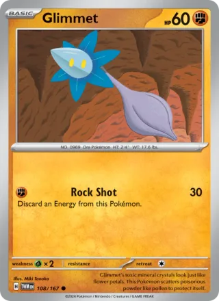 Glimmet #108 · Twilight Masquerade Pokémon card