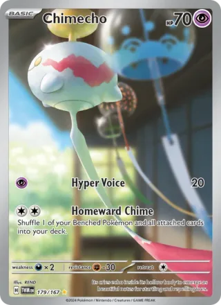Chimecho #179 · Twilight Masquerade Pokémon card