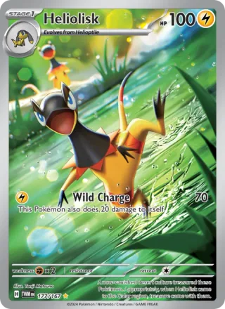 Heliolisk #177 · Twilight Masquerade Pokémon card