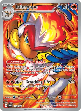Infernape #173 · Twilight Masquerade Pokémon card