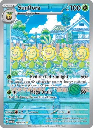 Sunflora #169 · Twilight Masquerade Pokémon card