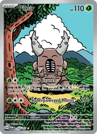 Pinsir #168 · Twilight Masquerade Pokémon card