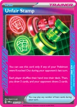 Unfair Stamp · Twilight Masquerade Pokémon card