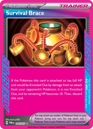 Survival Brace #164 · Twilight Masquerade Pokémon card