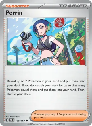 Perrin #160 · Twilight Masquerade Pokémon card