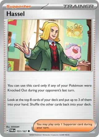 Hassel #151 · Twilight Masquerade Pokémon card