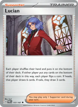 Lucian #157 · Twilight Masquerade Pokémon card