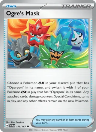 Ogre's Mask #159 · Twilight Masquerade Pokémon card