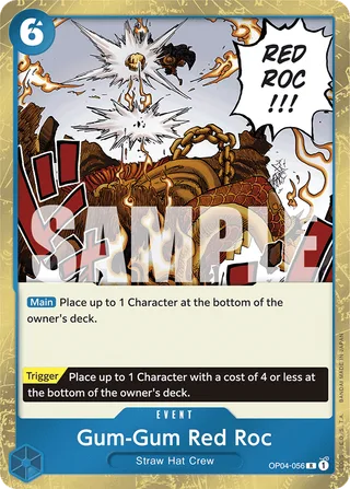 Gum-Gum Red Roc (Jolly Roger Foil) #OP04-056-jolly-roger-foil · Premium Booster -The Best- One Piece card