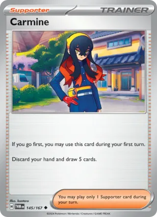 Carmine #145 · Twilight Masquerade Pokémon card