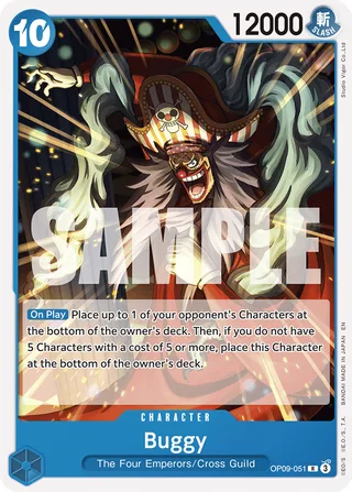 Buggy (Reprint) #OP09-051-reprint · ST-25: Starter Deck 25 BLUE Buggy One Piece card