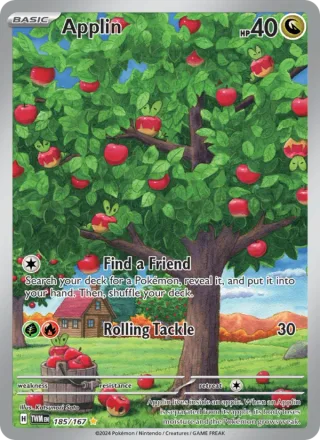Applin #185 · Twilight Masquerade Pokémon card