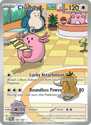 Chansey #187 · Twilight Masquerade Pokémon card