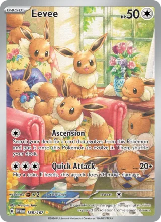 Eevee #188 · Twilight Masquerade Pokémon card