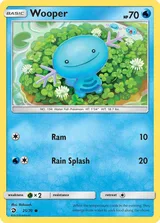 Wooper · Dragon Majesty Pokémon card