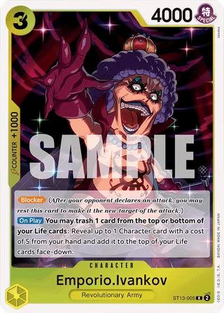 Emporio.Ivankov #ST13-005 · ST-13: Ultra Deck The Three Brothers One Piece card