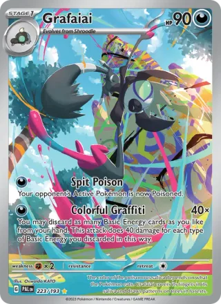 Grafaiai #223 · Paldea Evolved Pokémon card