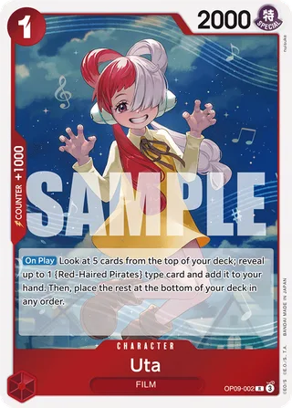 Uta #OP09-002 · Emperors in the New World One Piece card